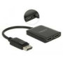 DELOCK Displayport 1.2 Splitter 1 x Displayport in > 2 x HDMI out 4K 30 Hz
