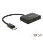 DELOCK Displayport 1.2 Splitter 1 x Displayport in > 2 x HDMI out 4K 30 Hz