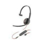 HP Poly Blackwire 3210 Monaural USB-C Headset +USB-C/A Adapter