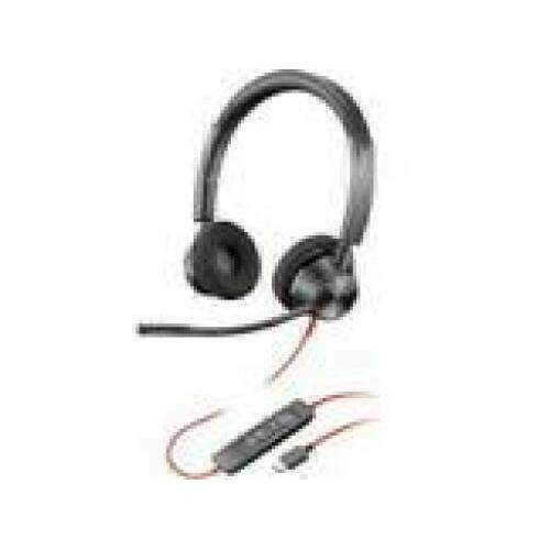 HP Poly Blackwire 3310 Monaural Microsoft Teams Certified USB-C Headset +USB-C/A Adapter