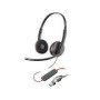 HP Poly Blackwire 3220 Stereo USB-C Headset +USB-C/A Adapter