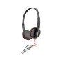 HP Poly Blackwire 3225 Stereo USB-C Headset +3.5mm Plug +USB-C/A Adapter