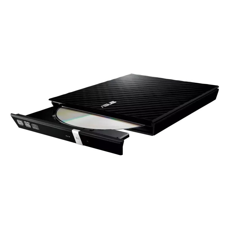 ASUS SDRW-08D2S-U Lite ext.Slim DVD Writer 8x DVD±R 6x DVD±R DL 5x DVD-RAM USB 2.0 incl.Cyberlink Power2Go black