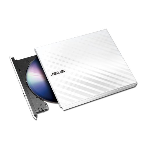 ASUS SDRW-08D2S-U Lite ext.Slim DVD Writer 8x DVD±R 6x DVD±R DL 5x DVD-RAM USB 2.0 incl.Cyberlink Power2Go white