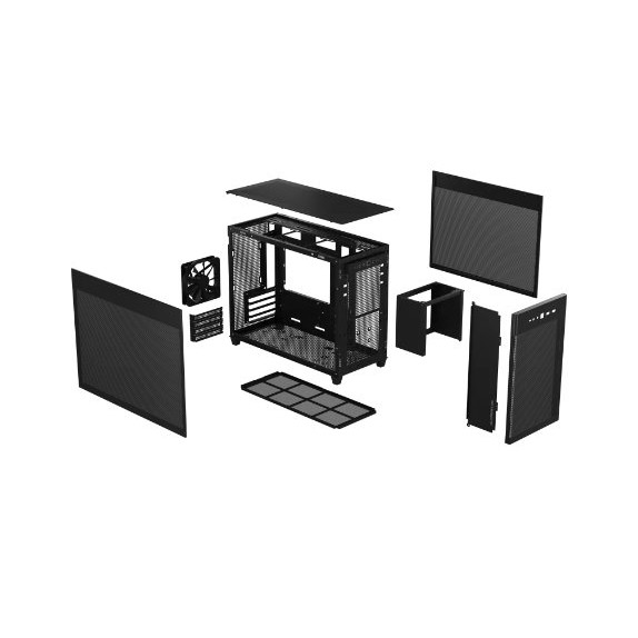 ASUS Prime AP201 MicroATX Case Tool-Free Side Panels and Quasi-Filter Mesh Panels