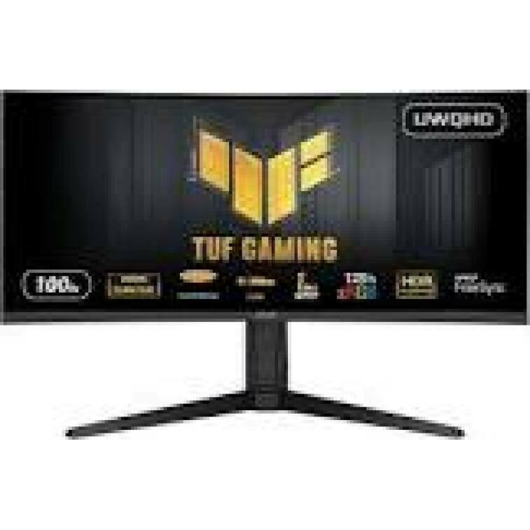 ASUS TUF Gaming VG34VQEL1A 34inch Gaming Monitor VA 3440x1440 UWQHD Curved 1500R Freesync 100Hz 1ms MPRT HDR10 Speakers DP HDMI USB