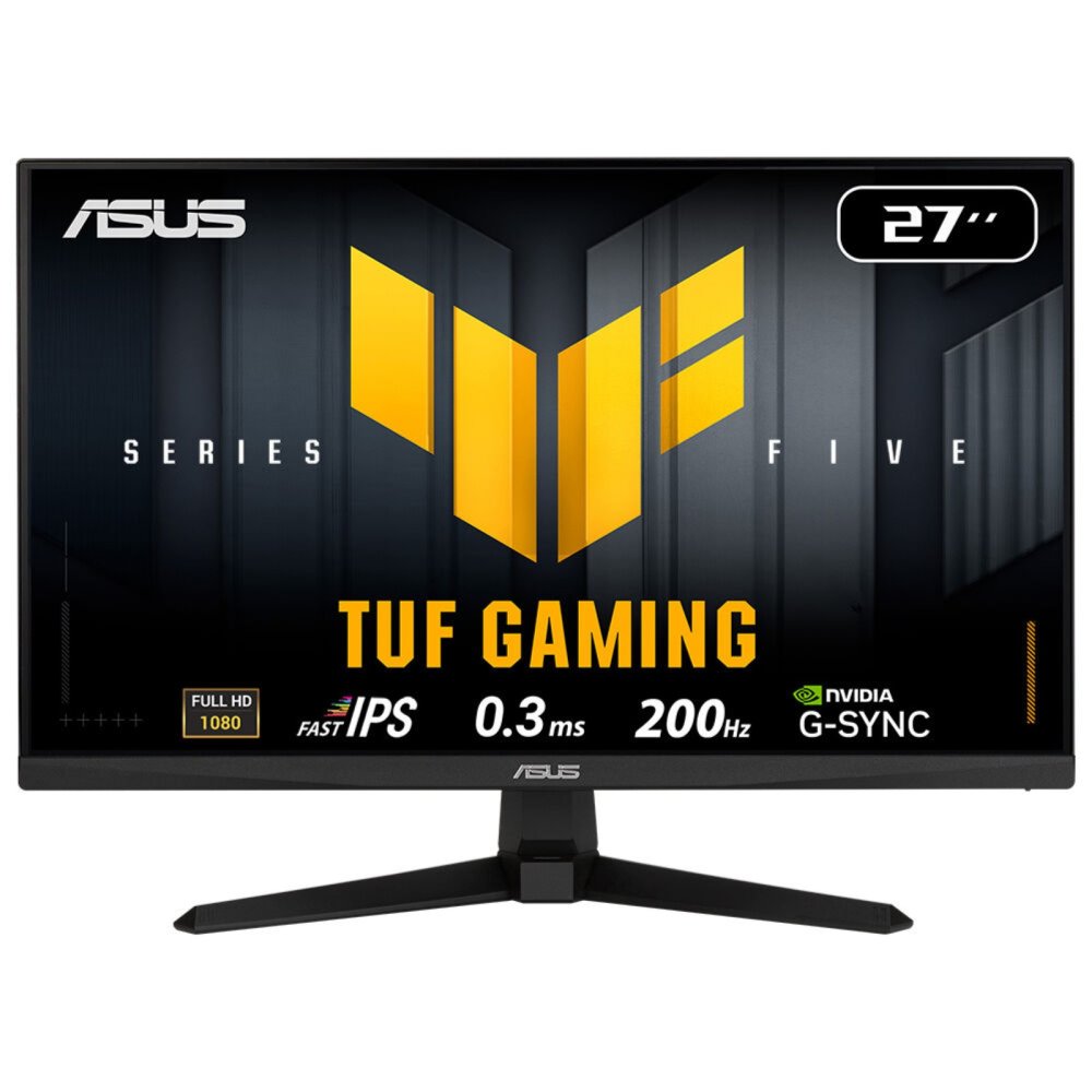 ASUS TUF Gaming VG279Q5A 27inch 1920x1080 FHD Monitor 200Hz 300cd/m 0.3ms GtG G-Sync FreeSync Adaptive Sync ELMB