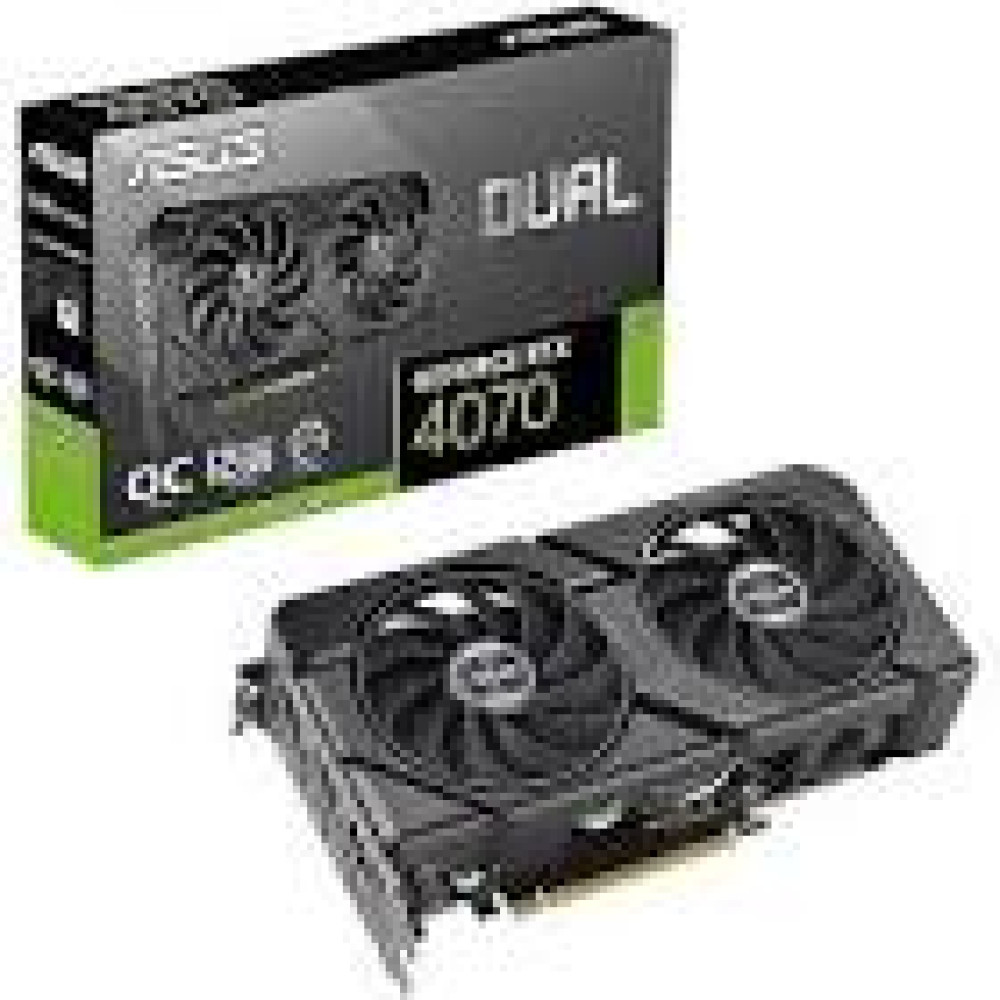 ASUS Dual GeForce RTX 4070 EVO OC Edition 12GB GDDR6X PCIe 4.0 HDMI 2.1a 3xDP 1.4a