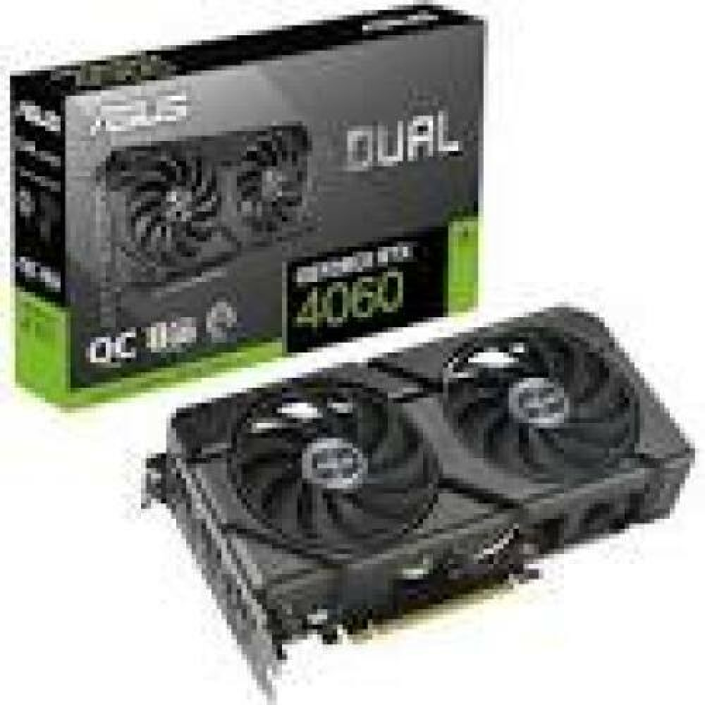 ASUS Dual GeForce RTX 4060 EVO OC Edition 8GB GDDR6 PCIe 4.0 8GB GDDR6 DLSS 3 HDMI 2.1a DisplayPort 1.4a