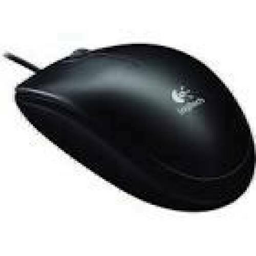 LOGITECH B100 Mouse right and left-handed optical 3 buttons wired USB black