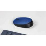 LOGITECH M171 Mouse right and left-handed wireless 2.4 GHz USB wireless receiver black blue