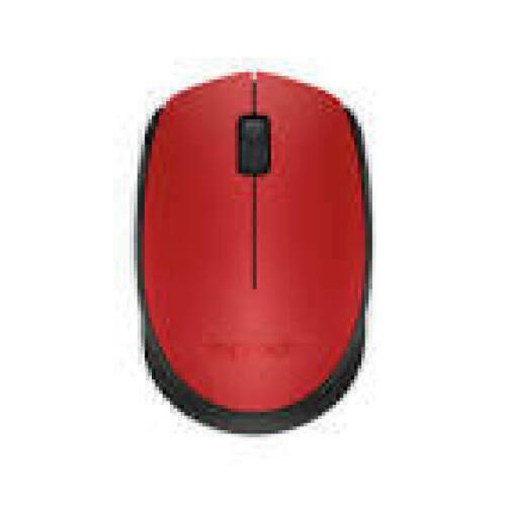 LOGITECH M171 Mouse wireless 2.4 GHz USB wireless receiver black red