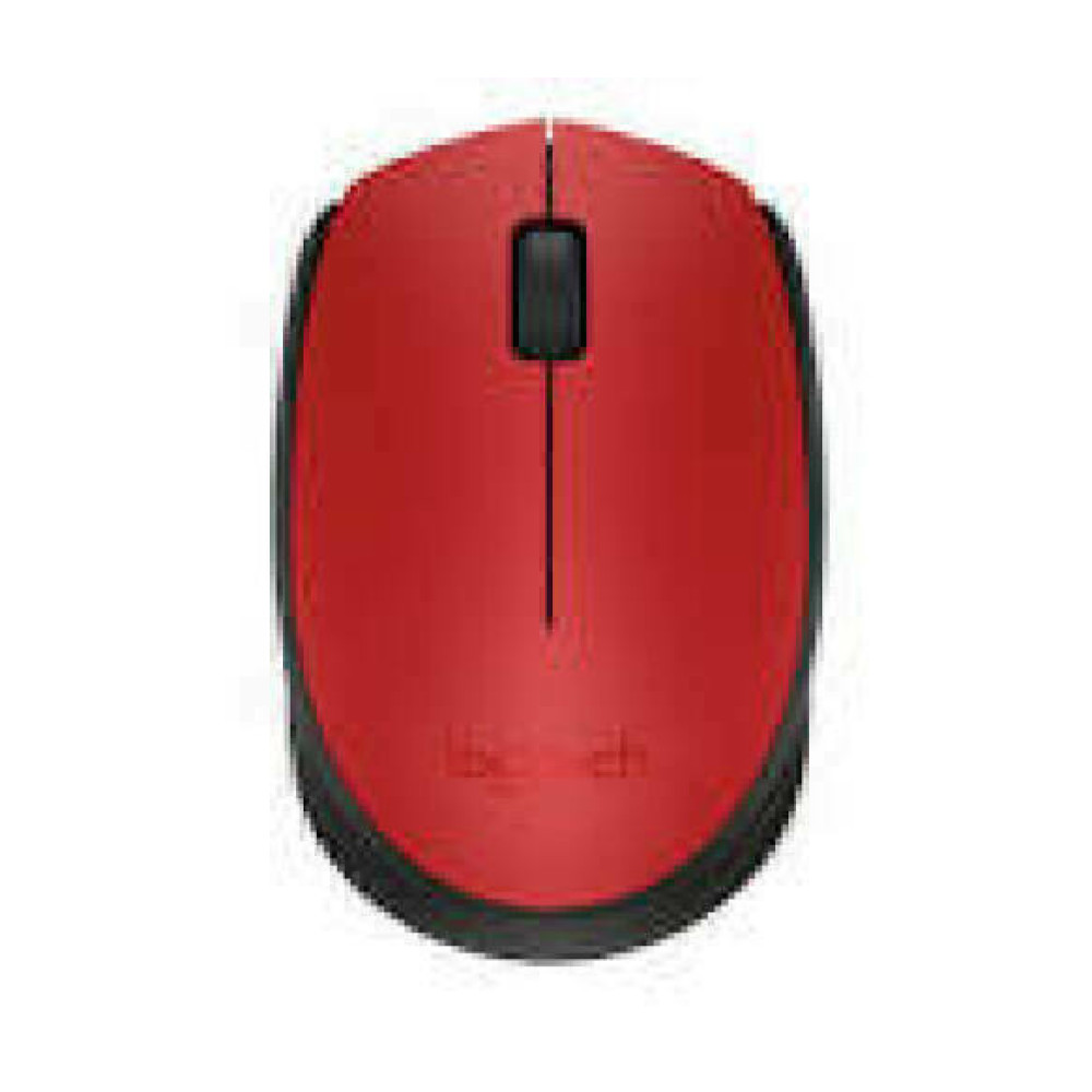 LOGITECH M171 Mouse wireless 2.4 GHz USB wireless receiver black red