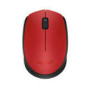 LOGITECH M171 Mouse wireless 2.4 GHz USB wireless receiver black red