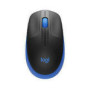 LOGITECH M190 Mouse optical 3 buttons wireless USB wireless receiver blue