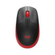 LOGITECH M190 Mouse optical 3 buttons wireless USB wireless receiver red