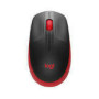 LOGITECH M190 Mouse optical 3 buttons wireless USB wireless receiver red