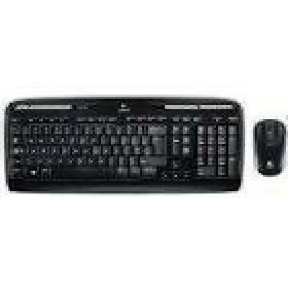 LOGITECH Wireless Combo MK330 Keyboard and mouse set wireless 2.4 GHz International black (US)