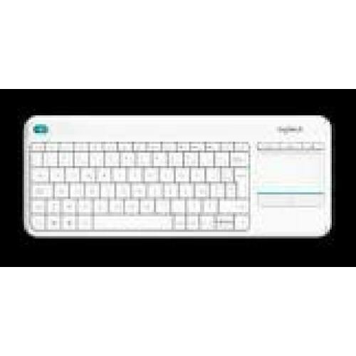 LOGITECH K400 Plus Wireless Touch Keyboard white - INTNL (US)