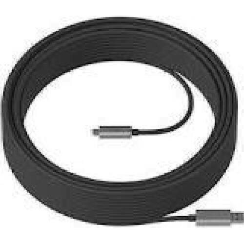 LOGITECH Strong USB cable USB Type A M to 24 pin USB-C M USB 3.1 10 m plenum Active Optical Cable AOC for Room Solution Huddle
