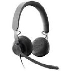 LOGITECH Zone Wired MSFT Teams Headset on-ear wired USB-C graphite Certified for Microsoft Teams