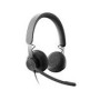 LOGITECH Zone Wired Headset on-ear wired USB-C graphite