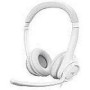 LOGITECH H390 Headset on-ear wired USB-A off-white