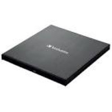 VERBATIM Mobile DVD ReWriter slim external USB2.0 black incl. data burning software