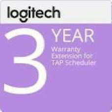 LOGITECH Extended Warranty Extended service agreement 3 years for Tap Scheduler Purpose-Built Scheduling Panel for Meeting Rooms