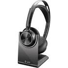 HP Poly Voyager Focus 2 Microsoft Teams Certified USB-C-C Headset +USB-C/A Adapter + Charging Stand No localization