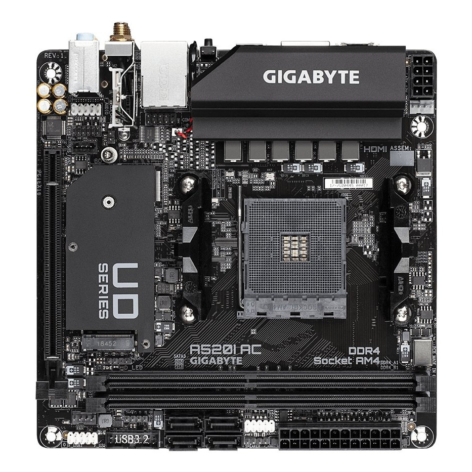 GIGABYTE A520I AC Socket AM4 AMD A520 DDR4 Micro ITX
