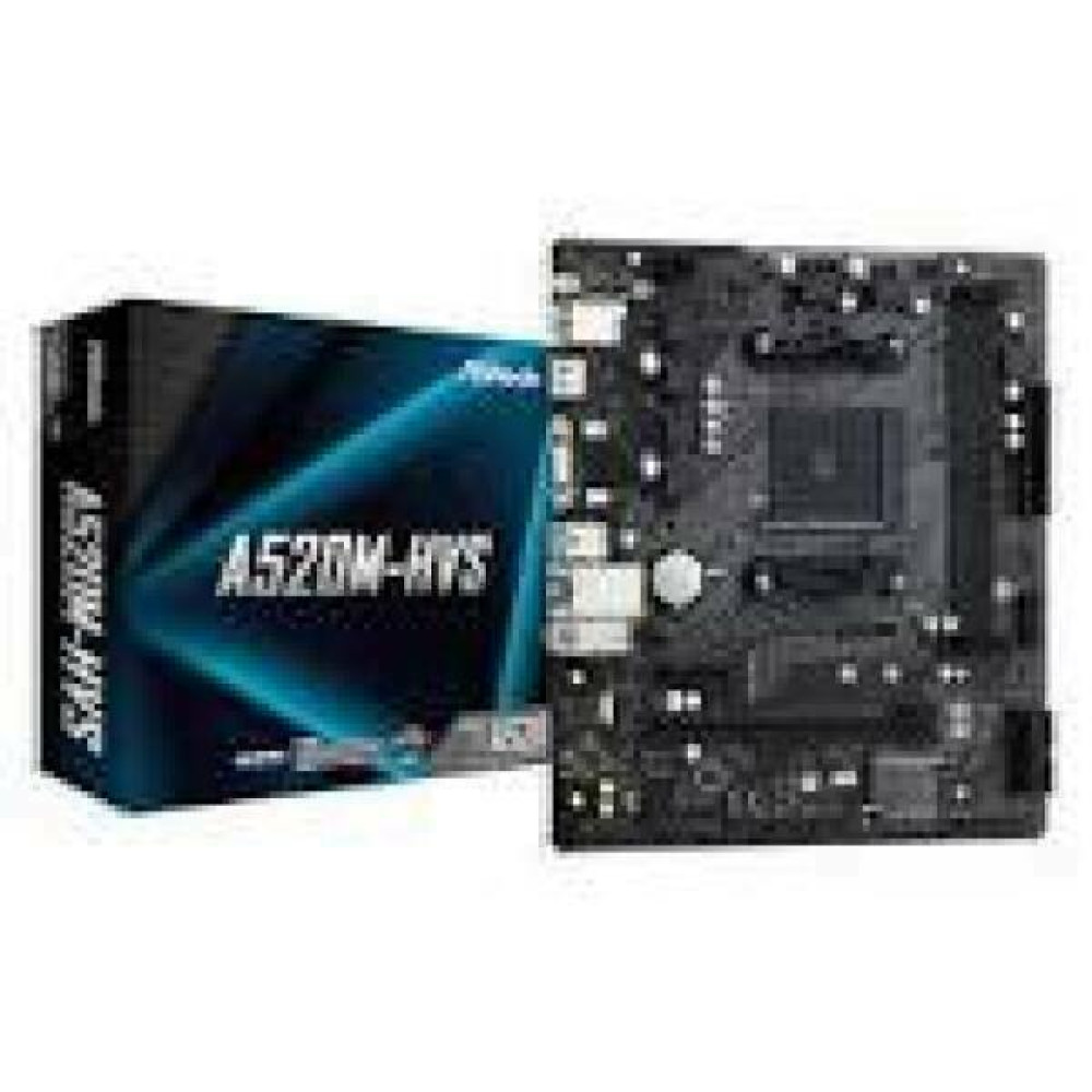 ASROCK A520M-HVS AM4 2xDDR4 1 x PCIe 3.0 x16 1 x PCIe 3.0 x1 D-Sub HDMI mATX MB