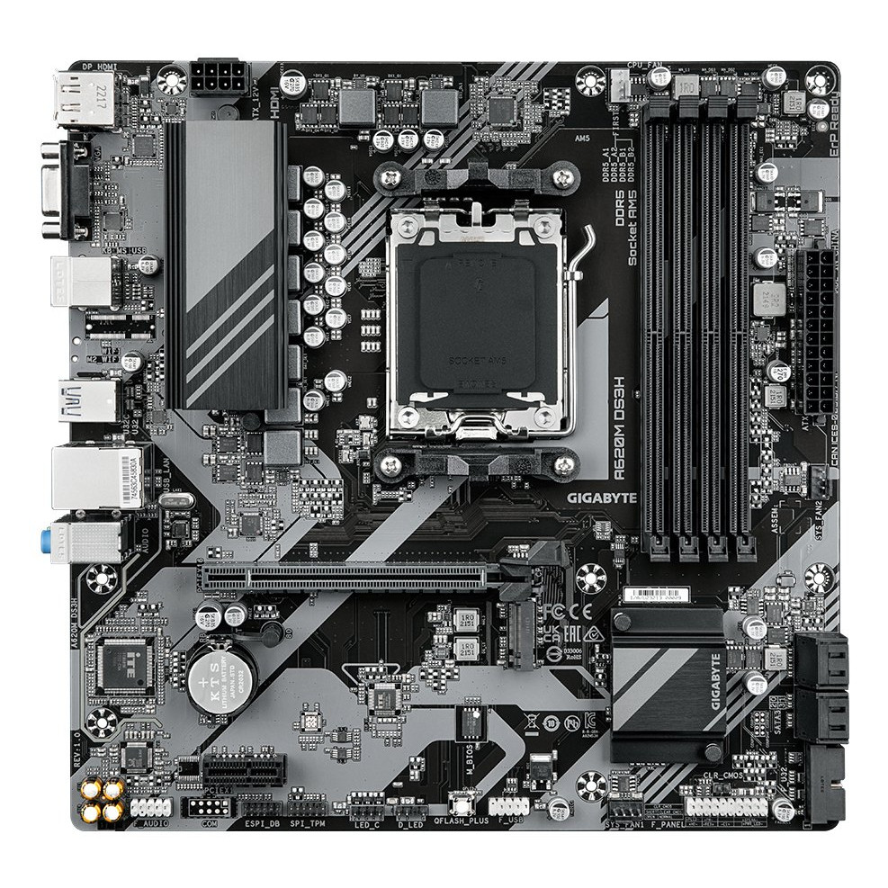 GIGABYTE A620M DS3H AM5 2xDDR5 4xSATA 1xM.2
