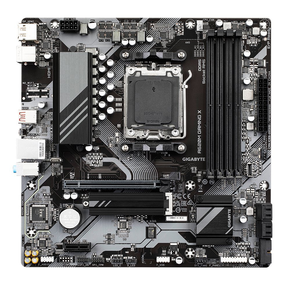 GIGABYTE A620M GAMING X AM5 MB 4xDDR5 4xSATA 2xM.2