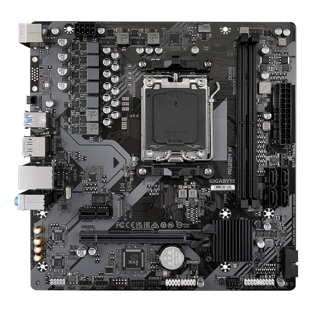 GIGABYTE A620M H AM5 2xDDR5 4xSATA 1xM.2 mATX MB