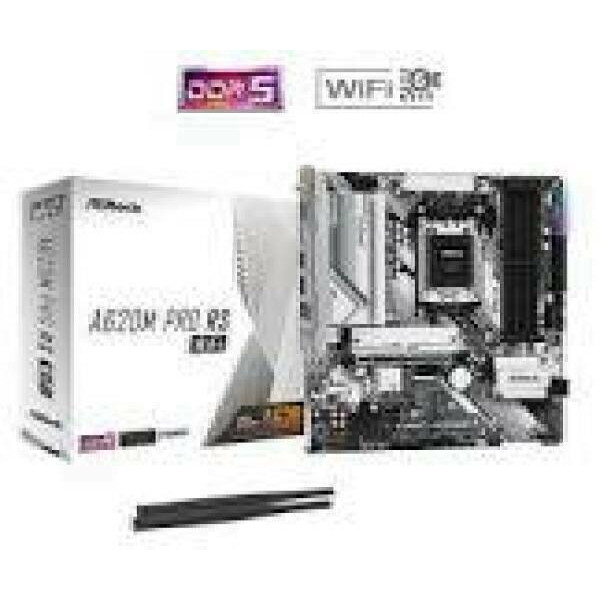 ASROCK A620M Pro RS WiFi AM5 4xDDR5 PCIe x16 4.0 M.2 Wi-Fi 6E + BT 5.2 mATX MB