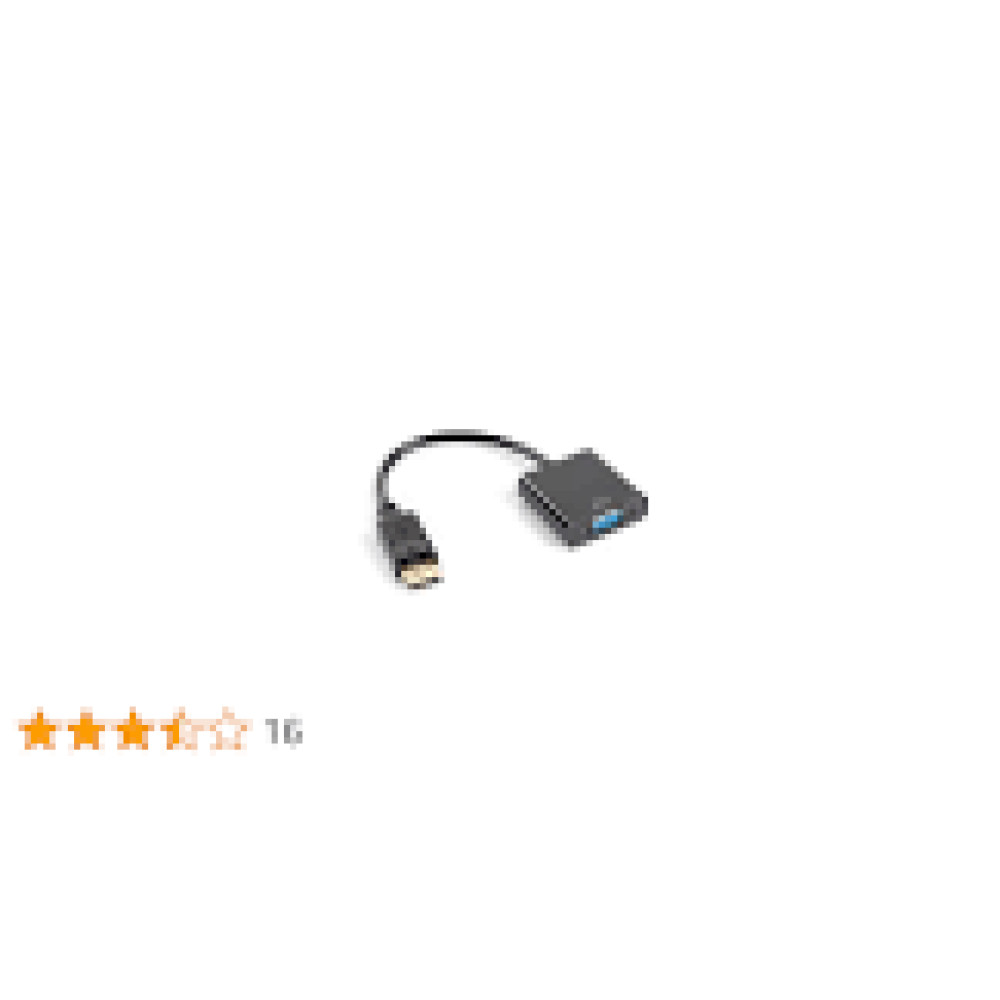 LANBERG AD-0002-BK adapter Displayport 1.1->VGA cable black LANBERG AD-0002-BK adapter Displayport 1.1->VGA cable black