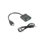 LANBERG AD-0017-BK adapter HDMI-A M ->VGA F with audio cable LANBERG AD-0017-BK adapter HDMI-A M ->VGA F with audio cable
