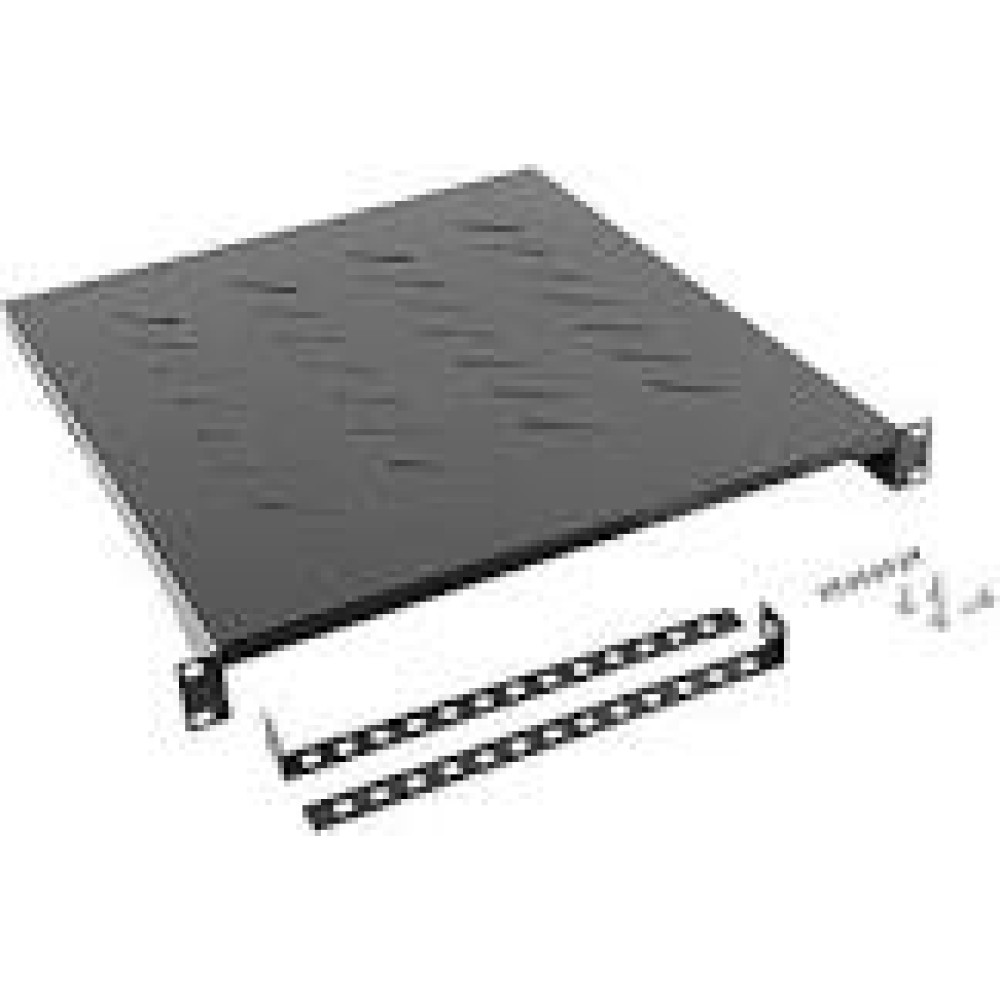 LANBERG AK-1005-S fixed shelf 19inch 800mm 1U/483x500mm max load capacity up to 25kg gray
