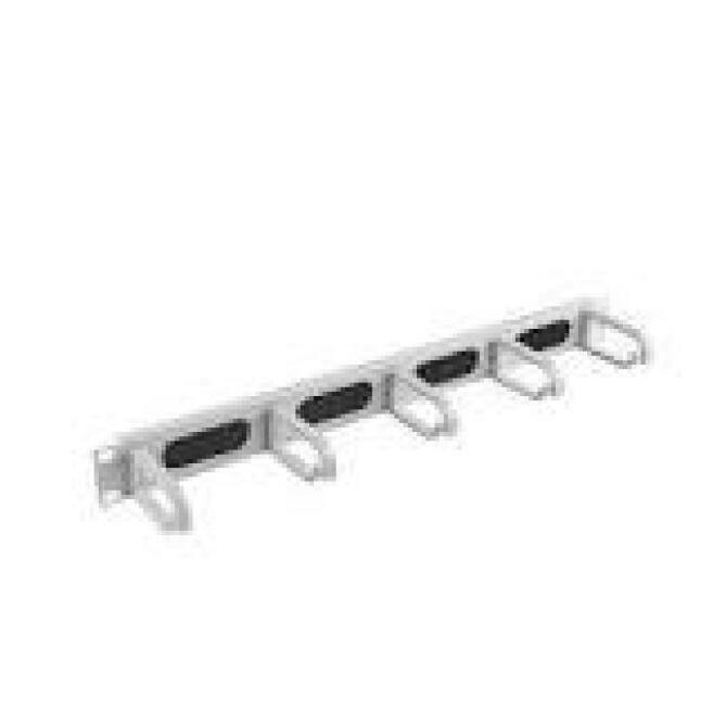 LANBERG AK-1202-S cable management panel type B 19 1U gray