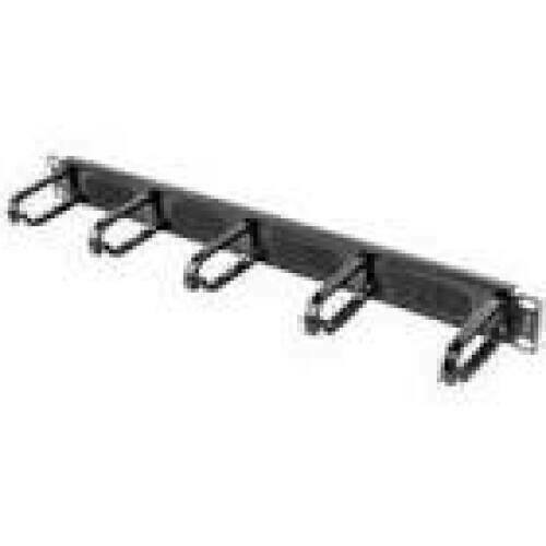 LANBERG 19inch cable management AK-1203-B brush panel 5 rings type B 1U black