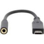 DIGITUS USB Type-C Audio Adapter Cable Type-C St to 3.5mm Jack Bu