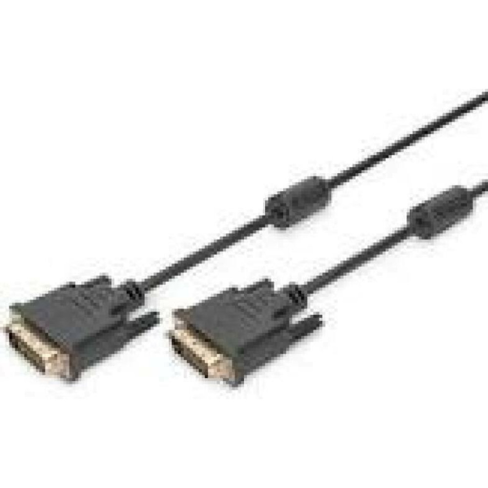 DIGITUS VGA lead cable DVI 5m Dual Link 2Ferrit Cores K8 bulk 24+1 AWG28 max. 2560x1600