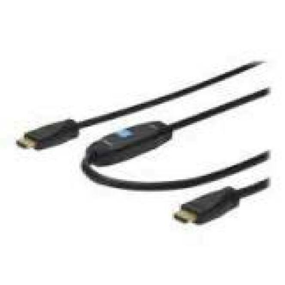 ASSMANN HDMI High Speed connection cable type A w amp. M M 10.0m w Ethernet Ultra HD 24p CE gold bl