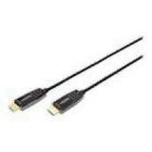 DIGITUS HDMI AOC Hybrid-fiber connection cable Type A M/M 10m UHD 8K60Hz CE gold bl