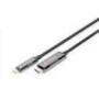 DIGITUS USB - Type C to HDMI AOC FO Adapter cable HDMI Version 2.0 Max 4Kx2K 60Hz 15m