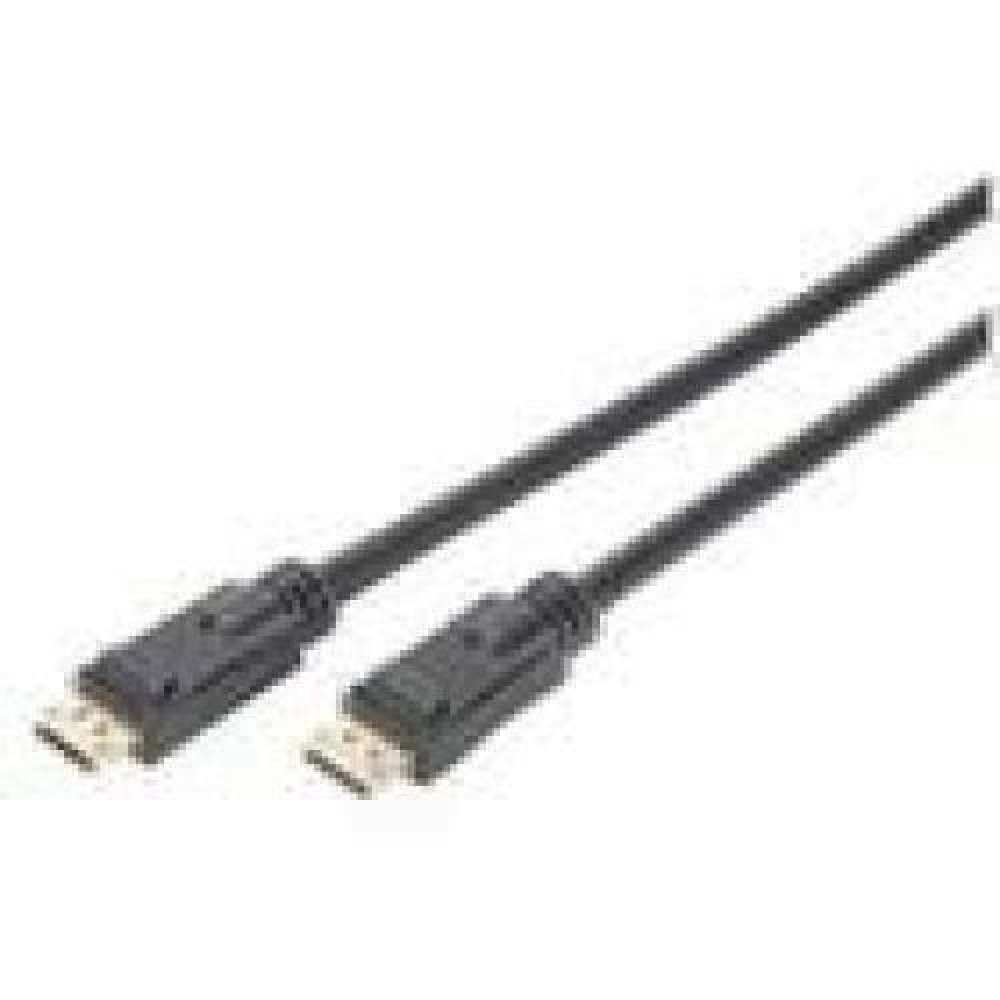 ASSMANN Displayport connection cable DP w/ amp. M/M 10.0m w/interlock Ultra HD 4K DP 1.2 CE bl gold
