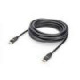 ASSMANN Displayport connection cable DP w/ amp. M/M 15.0m w/interlock Ultra HD 4K DP 1.2 CE bl gold