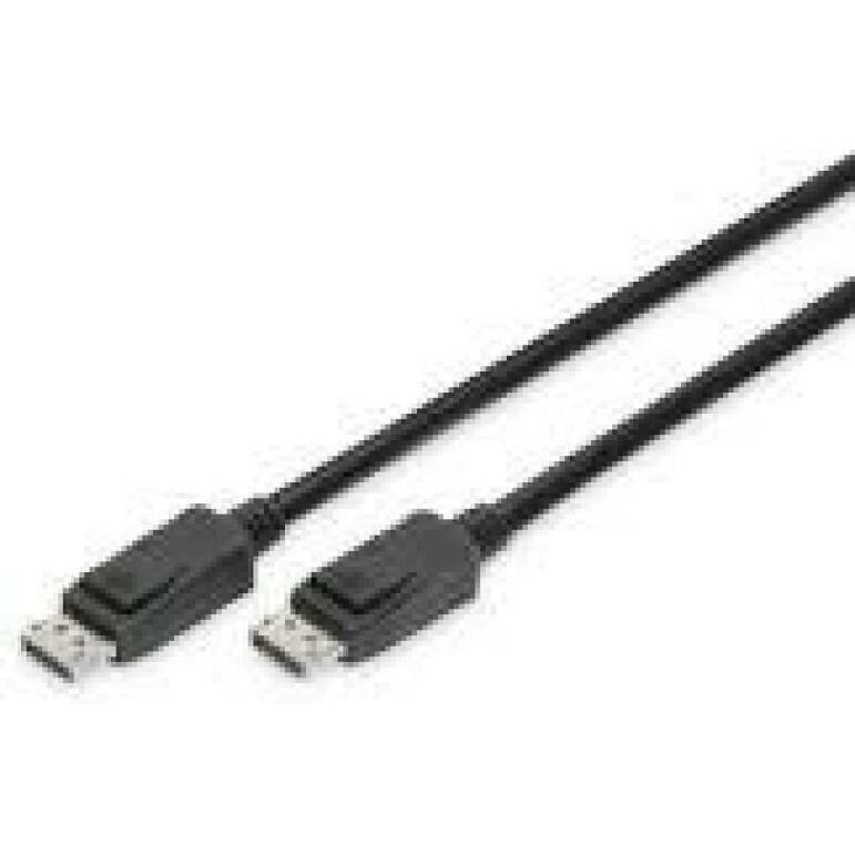 ASSMANN DisplayPort connection cable DP M/M 5m w/lock UHD 8K Vers. 1.3/1.4 bl