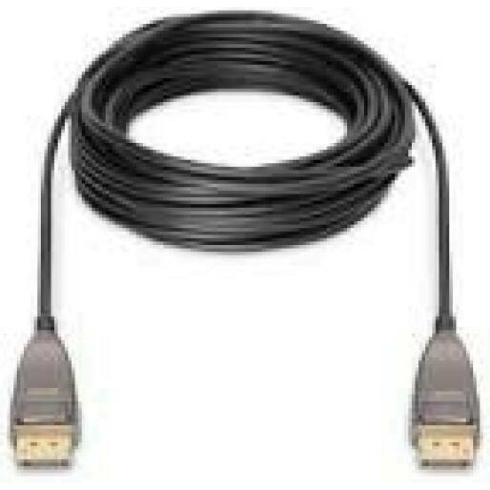ASSMANN DisplayPort AOC Hybrid-fiber connection cable M/M 10m UHD 8K60Hz CE gold bl